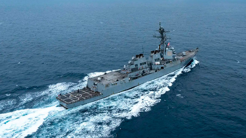 Buque destructor “Gravely” se dirige al Golfo de México para interceptar sustancias ilícitas  