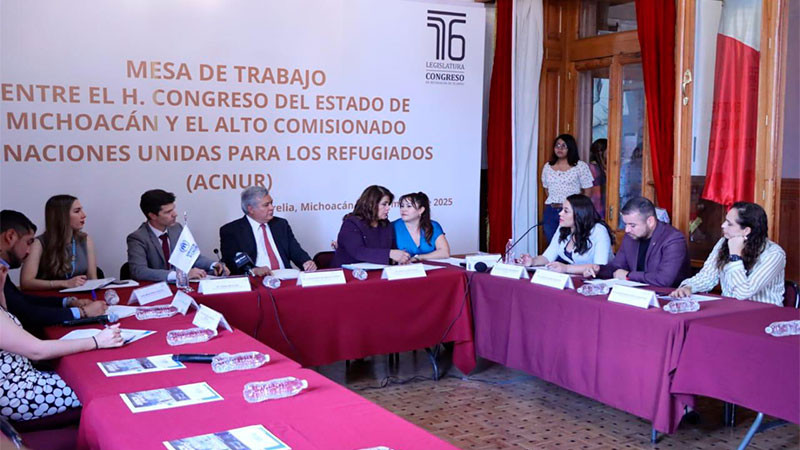 Instala Congreso Mesa de Trabajo con oficina del Alto Comisionado de Naciones Unidas para Refugiados 