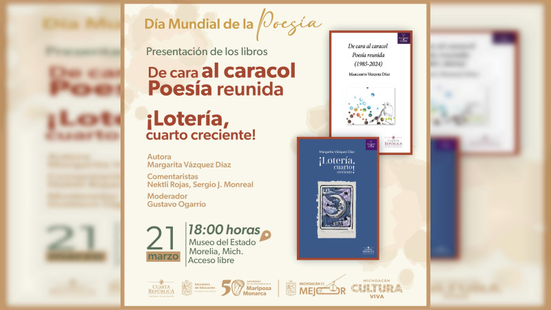 Cuatro décadas de poesía reunidas en nuevo libro de Margarita Vázquez 