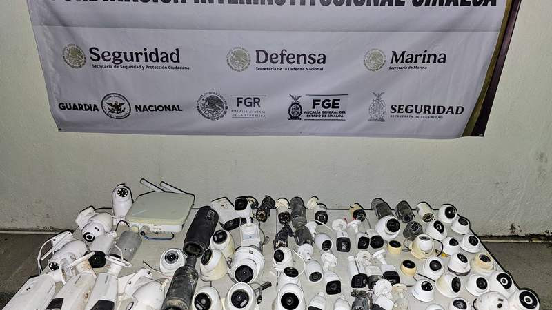 Retiran 82 cámaras de videovigilancia clandestinas en Culiacán y Mazatlán; eran usadas por el crimen organizado 