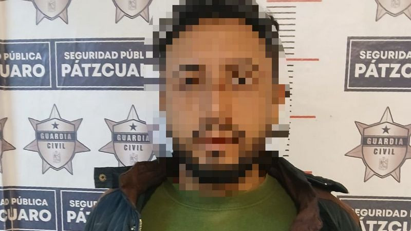 En Pátzcuaro, Michoacán, detienen a presunto homicida y ladrón 