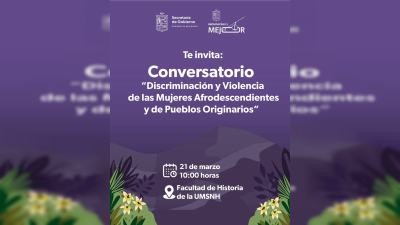 Mujeres indígenas y afrodescendientes compartirán experiencias en conversatorio: Segob 