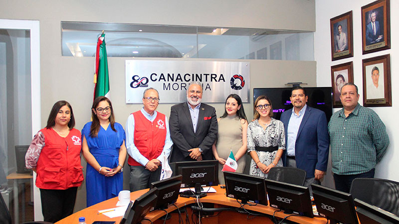 Suman CANACINTRA Morelia y Cruz Roja esfuerzos por la promoción de los primeros auxilios 