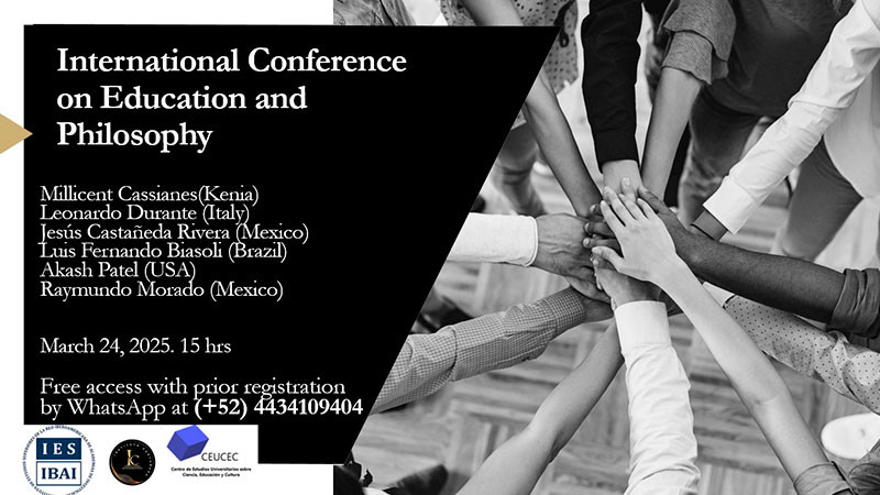 Invitan a conferencia internacional sobre filosofía y educación, en Morelia, Michoacán 