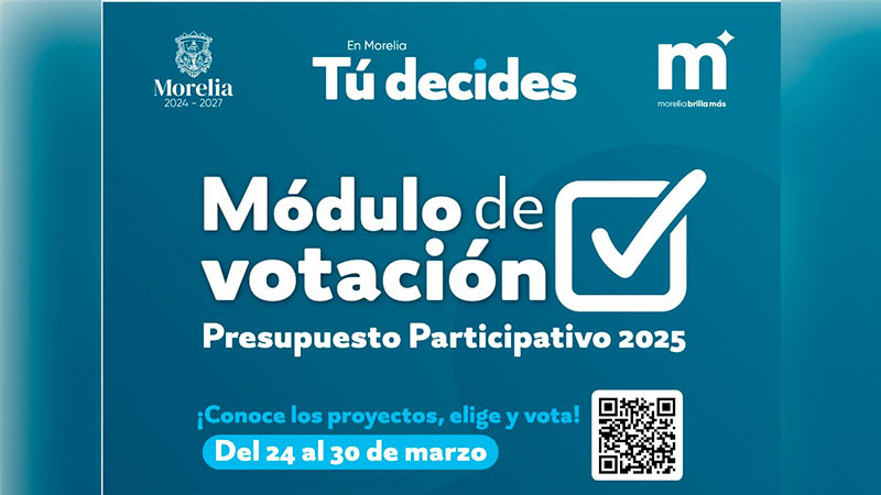 Listos, módulos de votación del Presupuesto Participativo 2025 