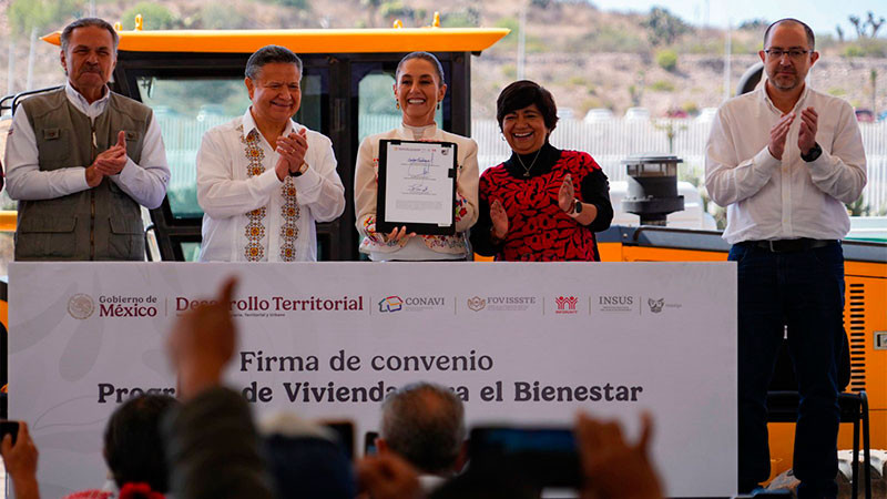 Inicia Claudia Sheinbaum la construcción de 31 mil 500 viviendas del programa Viviendas para el Bienestar en Hidalgo 