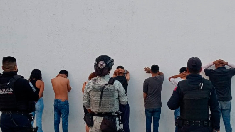 Caen 7 presuntos ladrones, en Celaya, Guanajuato 