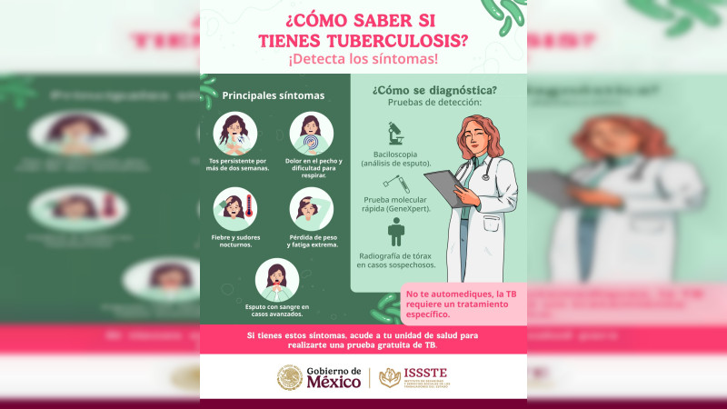 Enfatiza ISSSTE importancia de difundir acciones para combatir la tuberculosis  