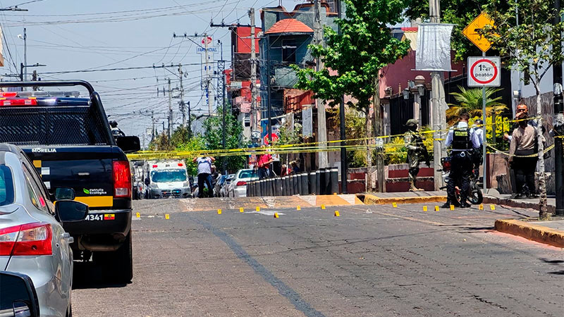 Muere en un hospital el hombre que fue baleado en Morelia, Michoacán 