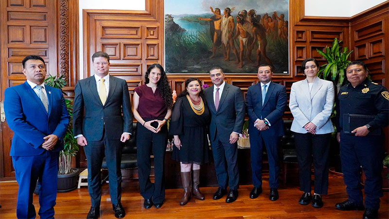 Sostienen reunión Clara Brugada y Omar Gracía Harfuch; seguridad en el Mundial 2026, el tema 