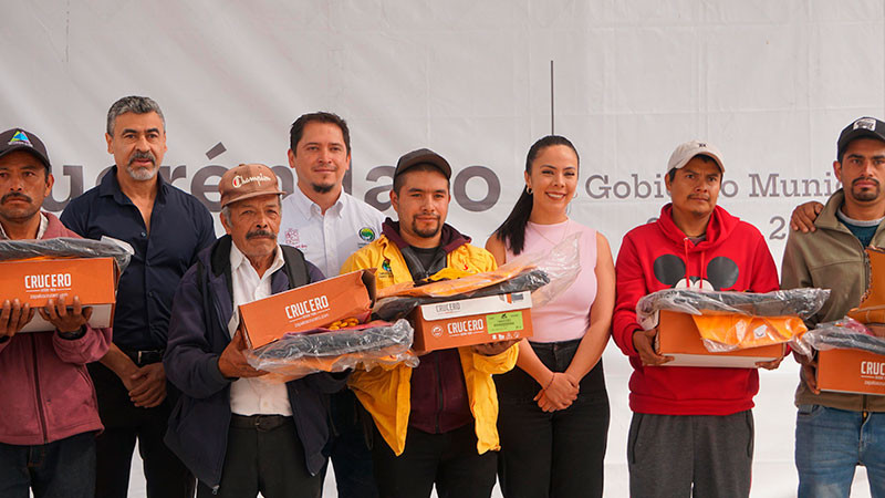 Gobierno de Queréndaro Dota de Uniformes a Brigadistas Contra Incendios con Apoyo de COFOM: Diana Caballero 