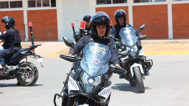 Pone en marcha la SSP nuevo grupo motorizado de prevención y reacción en Morelia