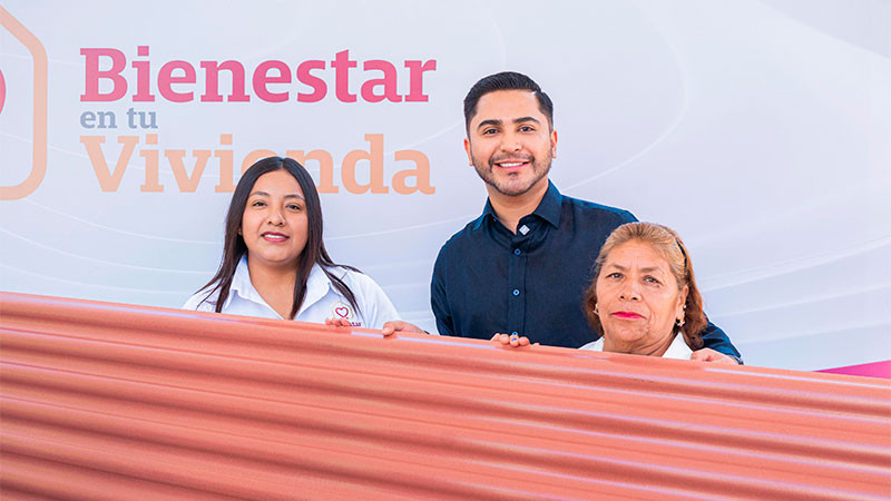 Huandacareo vive histórica jornada con la entrega del programa "Bienestar en tu Vivienda" 