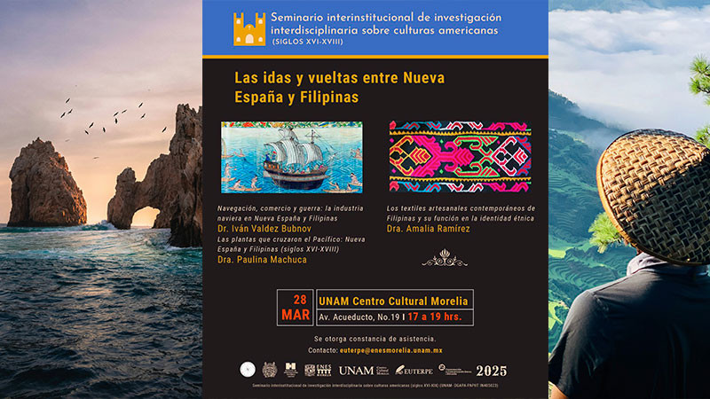 Seminario explorará lazos culturales entre México y Filipinas en UNAM Centro Cultural 