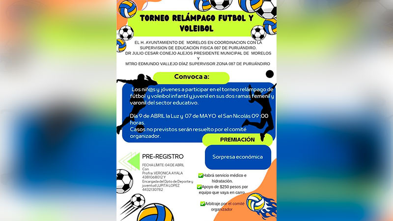 Reafirma Ayuntamiento de Morelos impulso de la educación y el deporte en el municipio 