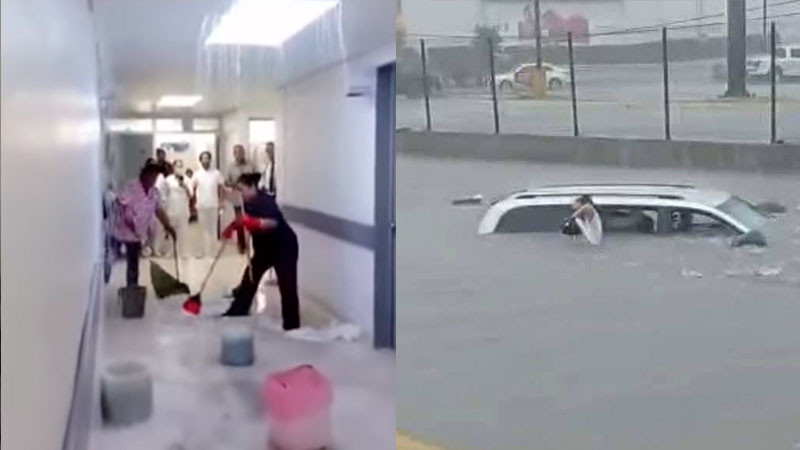 Ejército activa el Plan DN-III por lluvias en Tamaulipas; se inunda hospital del ISSSTE Matamoros 