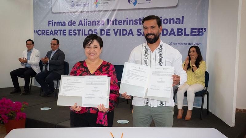 Firma SESA Querétaro alianza intersectorial “Crearte Estilos de Vida Saludables” 