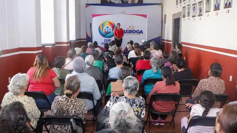 Brinda Gobierno de Quiroga conferencia "Empoderamiento de la Mujer Adulta Mayor” 