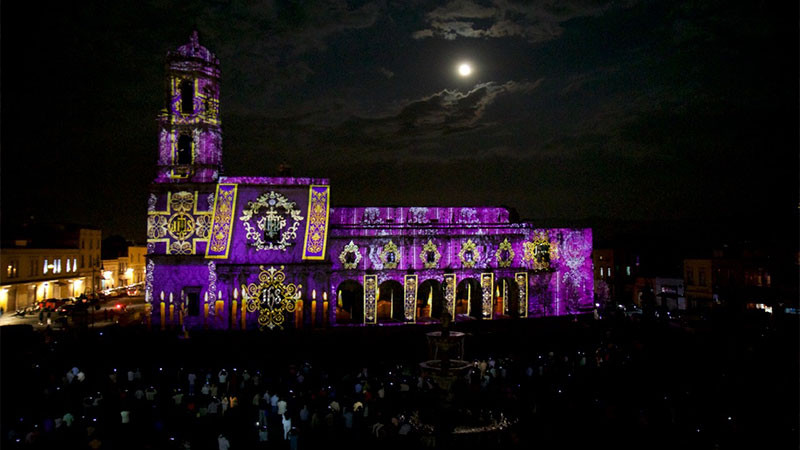 Videomapping, listo con temática de Semana Santa en Morelia 