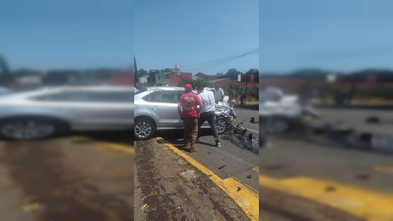 Accidente automovilístico en Uruapan, Michoacán, deja un muerto y tres heridos