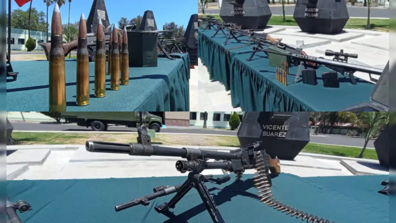 Recibe Ejército más de medio millón de dólares en fusiles Barrett calibre 50 y ametralladoras 7.62: Son para combatir crimen en Michoacán y Guanajuato 