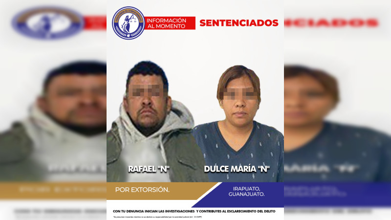 Extorsionadores son sentenciados en Guanajuato  