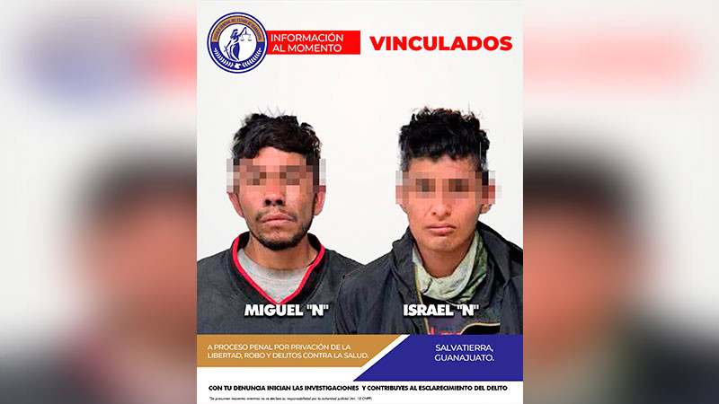 Rescate en Salvatierra, Guanajuato: Detienen a Miguel e Israel, aseguran arma y estupefacientes  