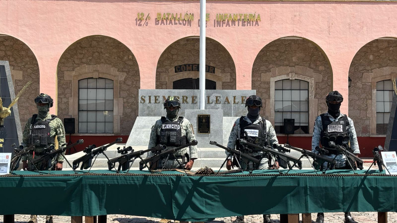 La XXI Zona Militar recibe armamento complementario para Michoacán 