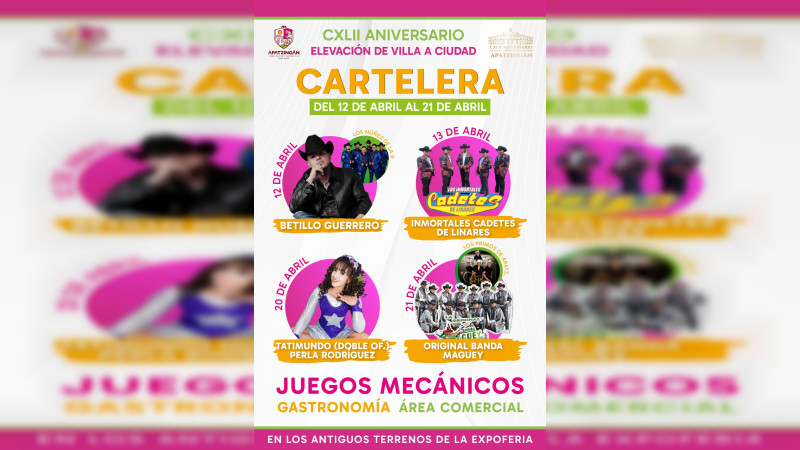Apatzingán celebrará 142 aniversario de elevación de villa a ciudad
