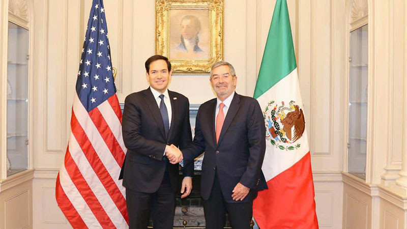 Marco Rubio y De la Fuente sostienen llamada telefónica; hablan de migración y seguridad  