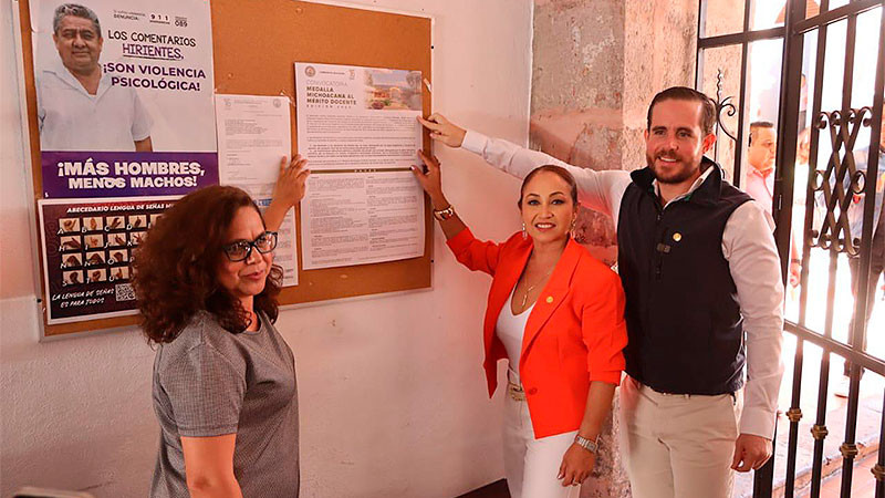 Presentan Comisión de Educación convocatoria para la “Medalla Michoacana al Mérito Docente” edición 2025 
