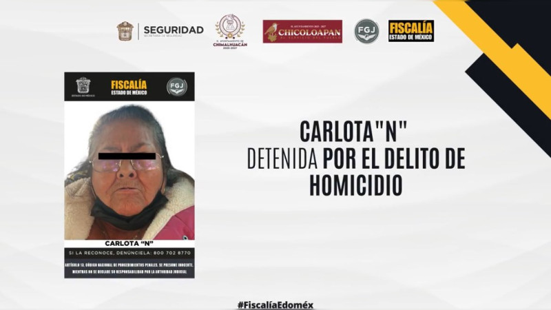Detienen a la “Abuela Pistolera” por presunto doble homicidio en Chalco, Edomex 