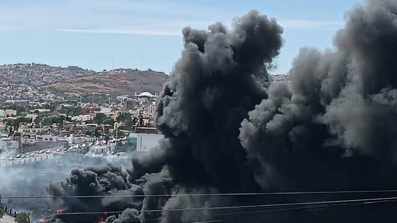 Incendio provocado por niños consume campo de tiro de la Policía de Zacatecas 