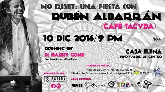 Vocalista de Café Tacvba presentará un DJ SET en Morelia  - Foto 0 