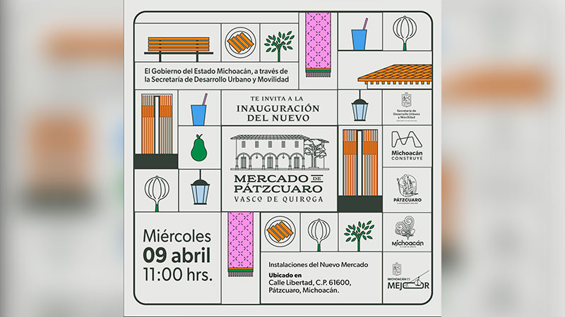 Por visita de Sheinbaum, inauguración del mercado de Pátzcuaro será próximo miércoles: Bedolla 