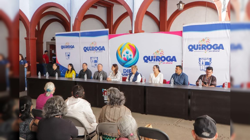 Gobierno de Quiroga, en coordinación con DIF y la Procuraduría del Adulto Mayor, pone en marcha la Feria de la Salud