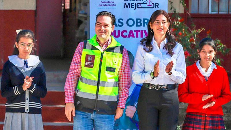 Avance continuo en la mejora de escuelas en Michoacán: SEE 