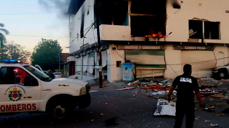 Muere la segunda víctima de explosión en tienda de Apatzingán, Michoacán 
