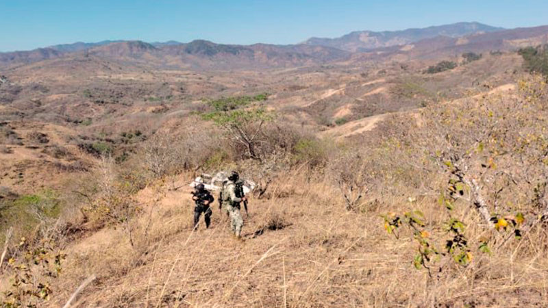 SSP y Marina localizan dos artefactos explosivos en Tumbiscatío, Michoacán 