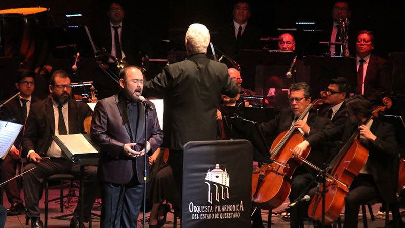 Magia musical en el concierto de la Orquesta Filarmónica del Estado de Querétaro con Javier Camarena 