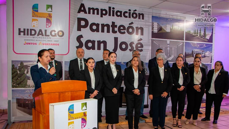 Anuncia Jeovana Alcántar la ampliación del Panteón San José de Ciudad Hidalgo, Michoacán  