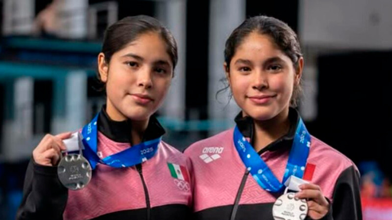 Hermanas mexicanas obtienen la plata en Mundial de Clavados de Guadalajara 2025 