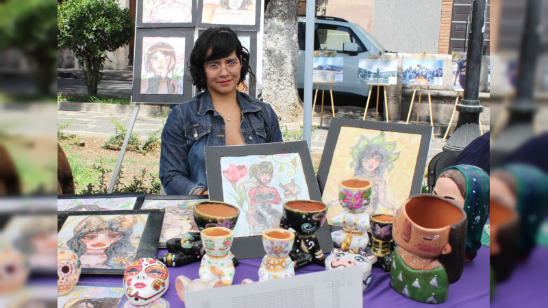 Familias morelianas disfrutan la edición especial de la Exposición Artística “Sor Juana Inés”