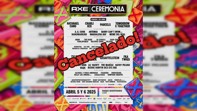 Suspenden Festival Axe Ceremonia en CDMX; confirman dos muertos 