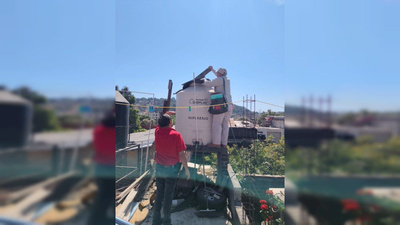 Sector salud intensifica saneamiento básico para combatir dengue en Uruapan, Michoacán 