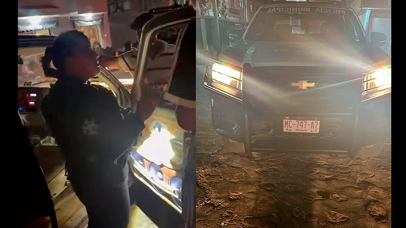 Grabaron a policías de Charo golpeando a joven mientras lo arrestaban; acusan que fue sin motivo 