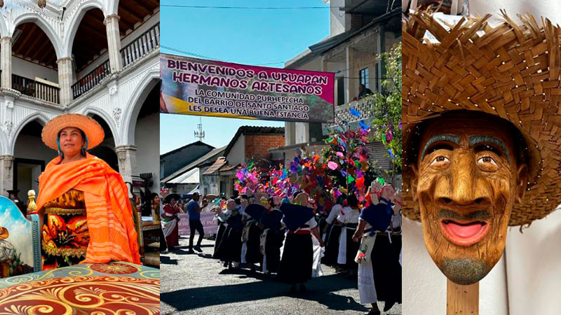 Se aproxima temporada de artesanías, cultura, música y danza en el Tianguis de Domingo de Ramos de Uruapan, Michoacán 