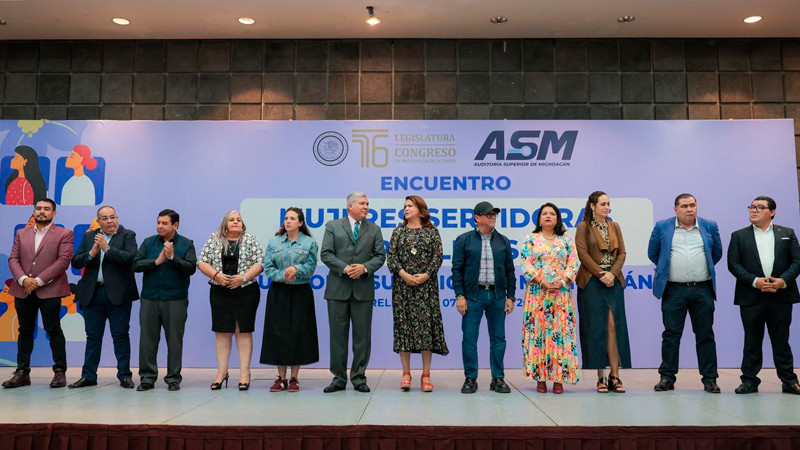 Diputados de Michoacán sostienen encuentro con mujeres servidoras públicas de la ASM 