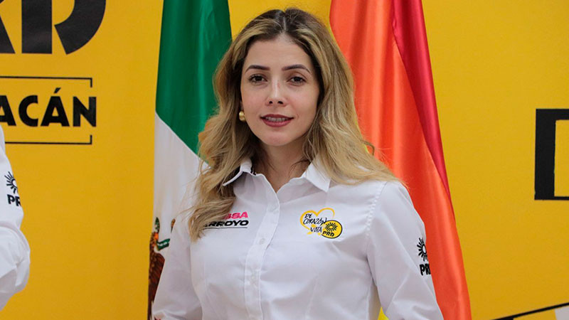 Propone Brissa Arroyo asamblea ampliada para la renovación de la dirigencia del PRD Michoacán 