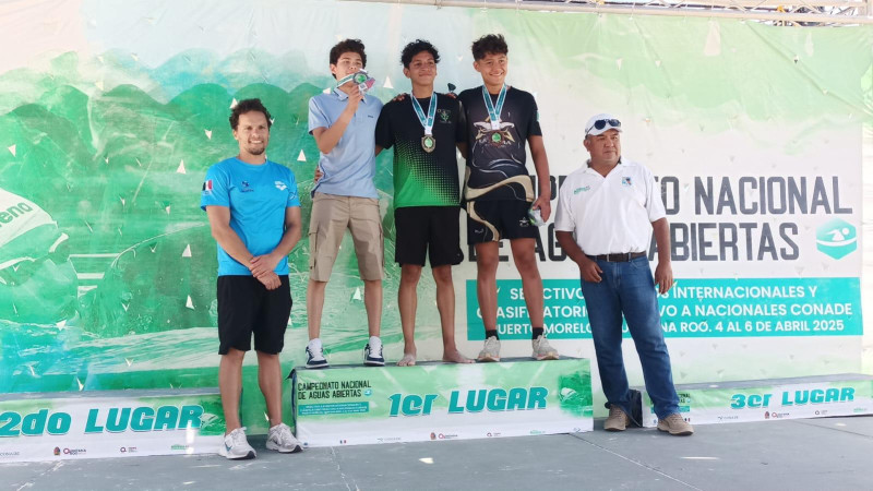 Clasifican 16 nadadores queretanos de aguas abiertas a Olimpiada Nacional CONADE 2025